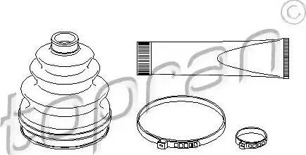 Topran 721 200 - Bellow, drive shaft autospares.lv