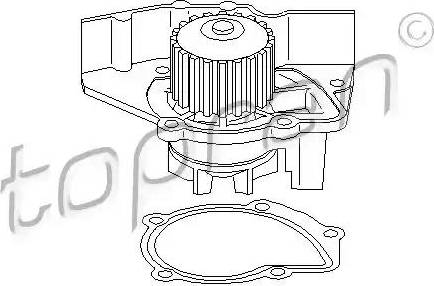 Topran 721 217 - Water Pump autospares.lv