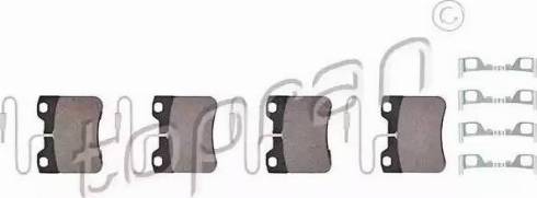 Topran 721 235 - Brake Pad Set, disc brake autospares.lv