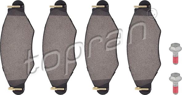 Topran 721 233 - Brake Pad Set, disc brake autospares.lv