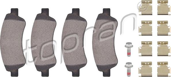 Topran 721 237 - Brake Pad Set, disc brake autospares.lv