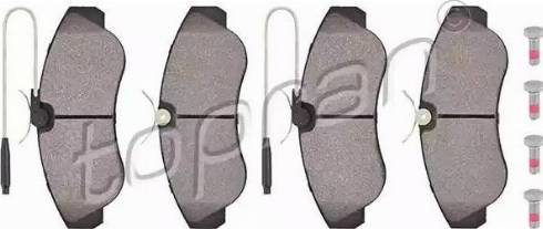 Topran 721 226 - Brake Pad Set, disc brake autospares.lv