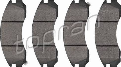 Topran 723 956 - Brake Pad Set, disc brake autospares.lv