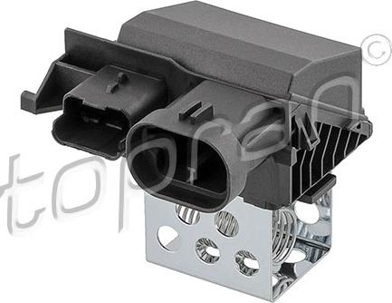 Topran 723 988 - Pre-resistor, electro motor radiator fan autospares.lv