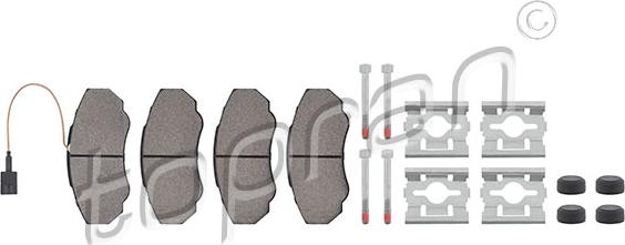 Topran 723 469 - Brake Pad Set, disc brake autospares.lv