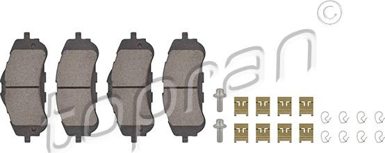 Topran 723 634 - Brake Pad Set, disc brake autospares.lv