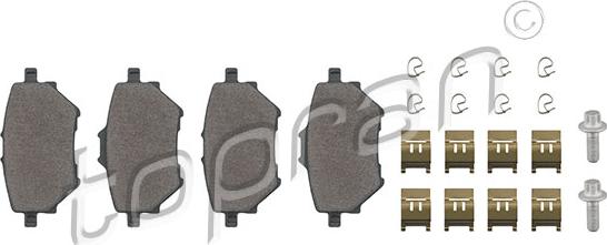 Topran 723 633 - Brake Pad Set, disc brake autospares.lv