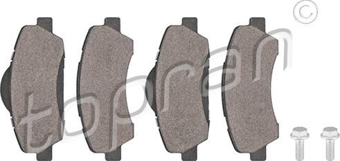 Topran 723 629 - Brake Pad Set, disc brake autospares.lv