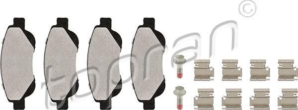 Topran 723 103 - Brake Pad Set, disc brake autospares.lv