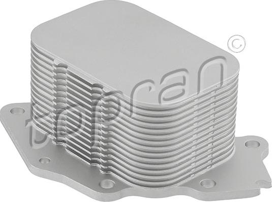 Topran 723 122 - Oil Cooler, engine oil autospares.lv