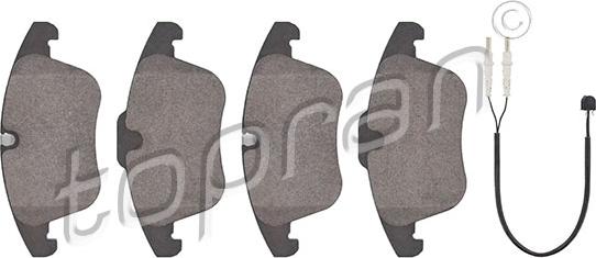 Topran 723 320 - Brake Pad Set, disc brake autospares.lv