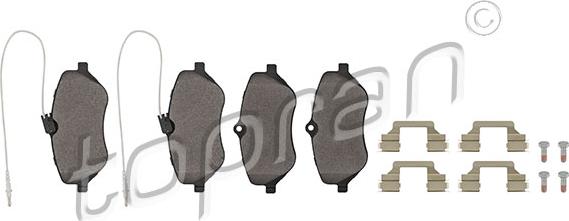 Topran 723 267 - Brake Pad Set, disc brake autospares.lv