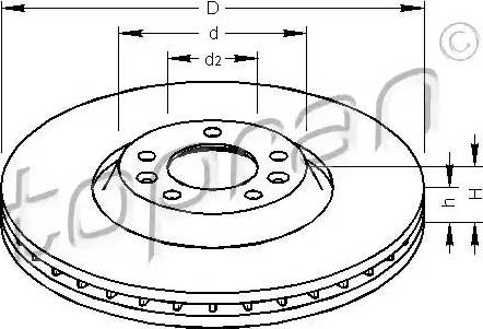 Topran 722 459 - Brake Disc autospares.lv