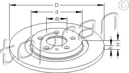 Topran 722 594 - Brake Disc autospares.lv