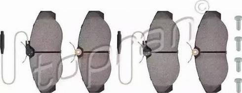 Topran 722 508 - Brake Pad Set, disc brake autospares.lv