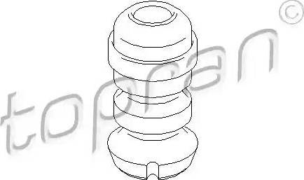 Topran 722 701 - Rubber Buffer, suspension autospares.lv