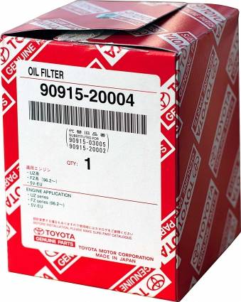 TOYOTA 9091520004 - Oil Filter autospares.lv