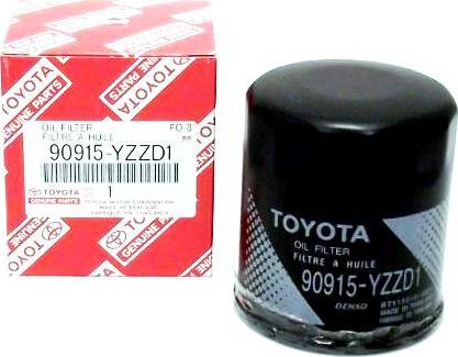 TOYOTA 90915YZZD1 - Oil Filter autospares.lv