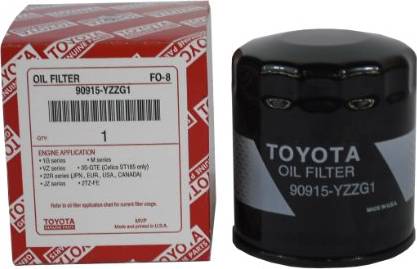 TOYOTA 90915-YZZG1 - Oil Filter autospares.lv