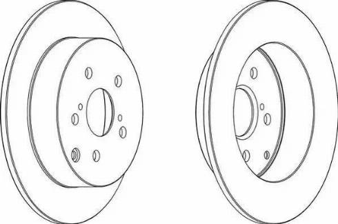 TOYOTA 4243102071 - Brake Disc autospares.lv