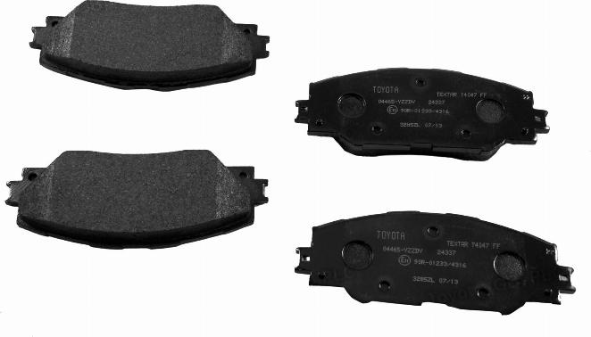 TOYOTA 04465YZZDY - Brake Pad Set, disc brake autospares.lv