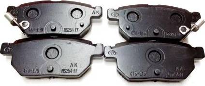 TOYOTA 0446612150 - Brake Pad Set, disc brake autospares.lv