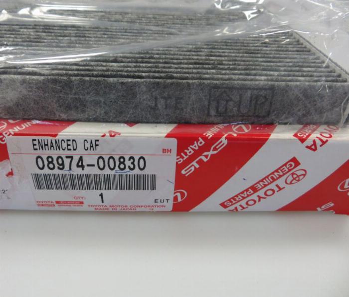 TOYOTA 0897400830 - Filter, interior air autospares.lv