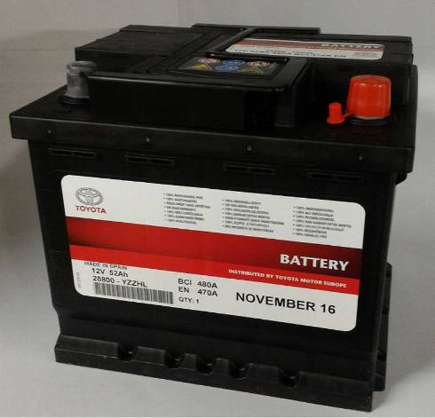 TOYOTA 28800YZZHL - Starter Battery autospares.lv