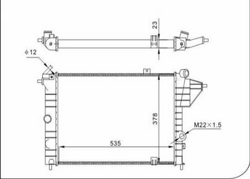 TQ 49416 - Radiator, engine cooling autospares.lv