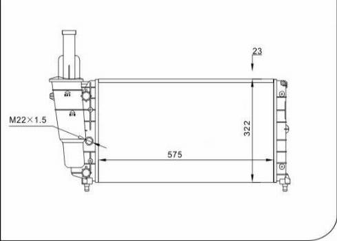 TQ 45944 - Radiator, engine cooling autospares.lv