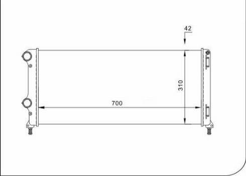 TQ 40280 - Radiator, engine cooling autospares.lv