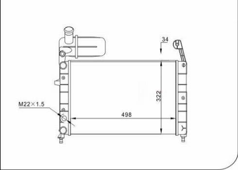 TQ 54482 - Radiator, engine cooling autospares.lv