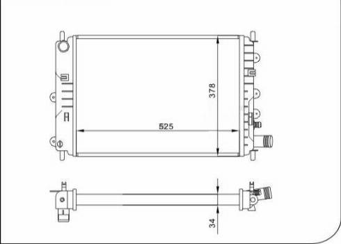 TQ 54505 - Radiator, engine cooling autospares.lv