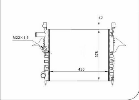 TQ 54517 - Radiator, engine cooling autospares.lv