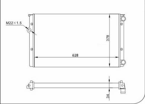 TQ 54521 - Radiator, engine cooling autospares.lv