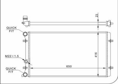 TQ 54522 - Radiator, engine cooling autospares.lv