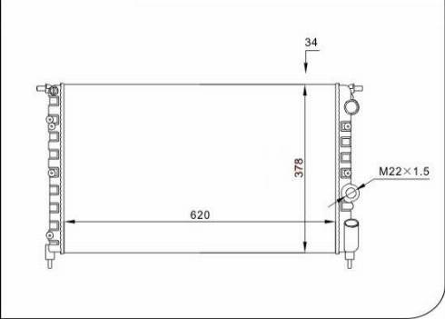 TQ 57255 - Radiator, engine cooling autospares.lv