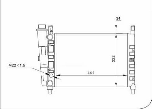 TQ 57269 - Radiator, engine cooling autospares.lv