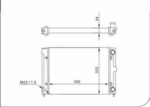 TQ 57202 - Radiator, engine cooling autospares.lv