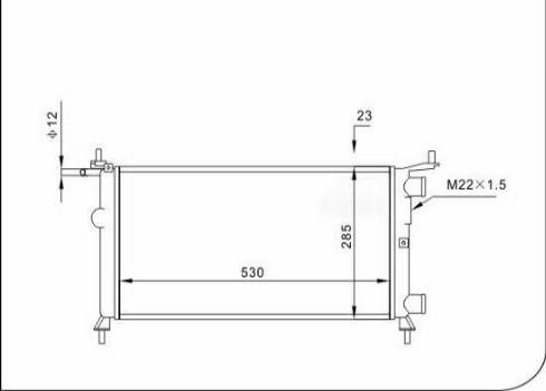 TQ 57239 - Radiator, engine cooling autospares.lv