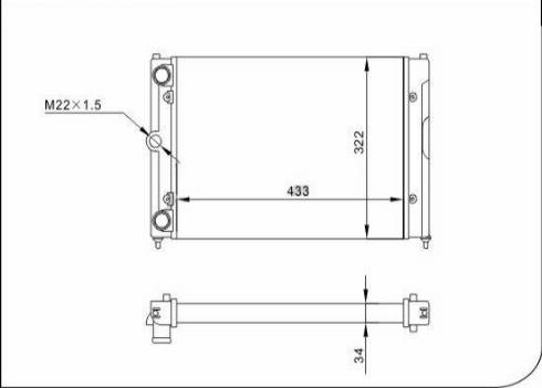 TQ 57230 - Radiator, engine cooling autospares.lv