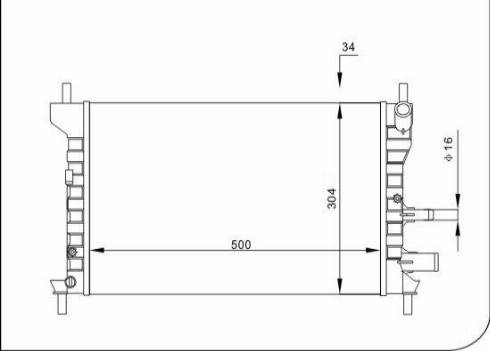 TQ 57238 - Radiator, engine cooling autospares.lv