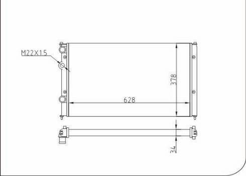 TQ 57233 - Radiator, engine cooling autospares.lv