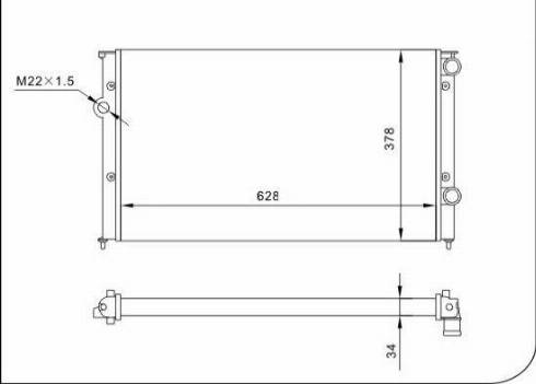 TQ 57220 - Radiator, engine cooling autospares.lv