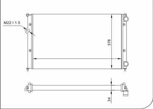 TQ 57222 - Radiator, engine cooling autospares.lv