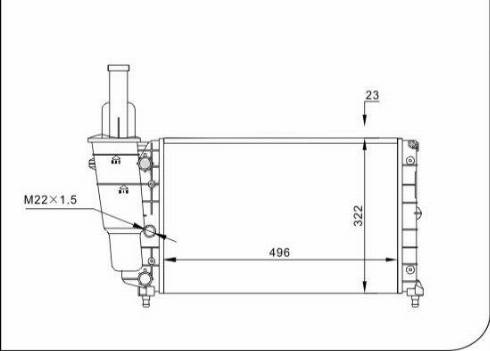 TQ 57270 - Radiator, engine cooling autospares.lv