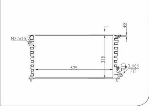 TQ 63022 - Radiator, engine cooling autospares.lv