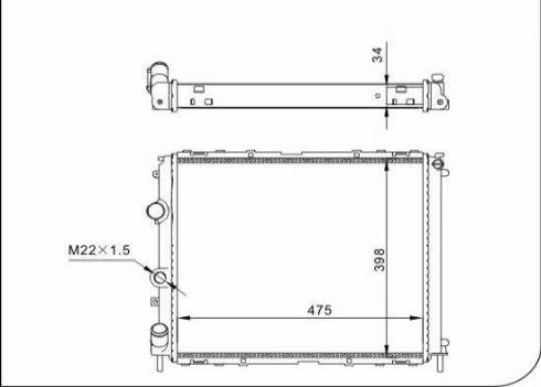 TQ 62441 - Radiator, engine cooling autospares.lv