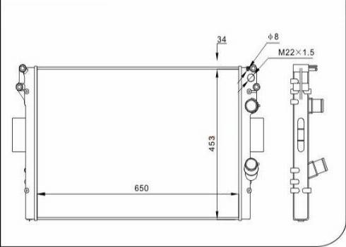 TQ 62135 - Radiator, engine cooling autospares.lv