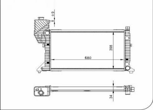 TQ 62122 - Radiator, engine cooling autospares.lv